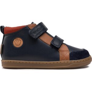 Kotníková obuv Shoo Pom Bouba New Scratch N4BRAY0401 Navy/Camel/Rust