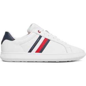 Sneakersy Tommy Hilfiger Essential Leather Cupsole FM0FM04921 Bílá