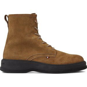 Kotníková obuv Tommy Hilfiger Th Everyday Core Suede Boot FM0FM04660 Desert Khaki GWJ