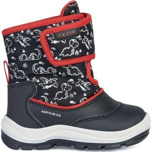 Sněhule Geox B Flanfil Boy B Abx B263VE 0CEFU C0048 M Black/Red