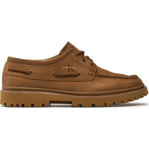 Polobotky Calvin Klein Jeans Hybrid Boat Shoe Slipon Lh Btw YM0YM00937 Triple Tobacco Brown GWB