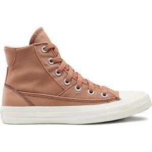 Plátěnky Converse Chuck Taylor All Star Patchwork A04676C Taupe/Red