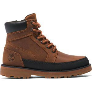 Turistická obuv Timberland Courma Kid Boot W/ Rand TB0A5XJ9F131 Rust Full Grain