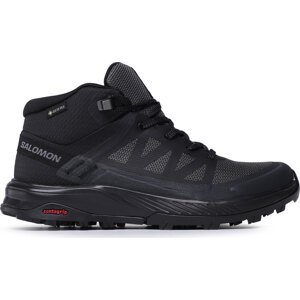 Trekingová obuv Salomon Outrise Mid Gtx W L47160500 Black/Black/Ebony