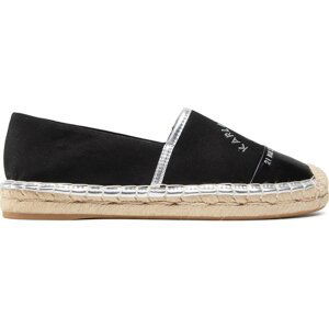 Espadrilky KARL LAGERFELD KL80108A Black Canvas