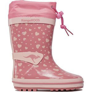 Holínky KangaRoos K-Rain 18244-000-6069 Dusty Rose/Heart