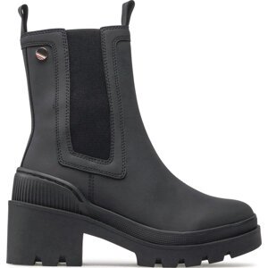 Polokozačky Tommy Hilfiger Heeled Chelsey Boot Bio FW0FW06677 Black BDS