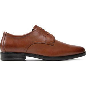 Polobotky Clarks Howard Walk 261620177 Dark Tan Leather