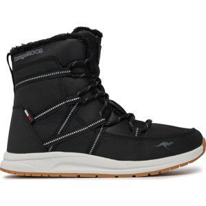 Sněhule KangaRoos K-Ww Leyla Rtx 39348 000 5006 Jet Black/Dk Silver