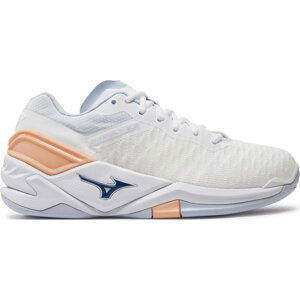 Boty Mizuno Wave Stealth Neo X1GB2000 White/Navy Peony/Peach Parfait 0