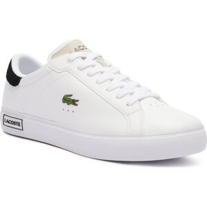 Sneakersy Lacoste Powercourt Logo 747SMA0082 Wht/Blk 147