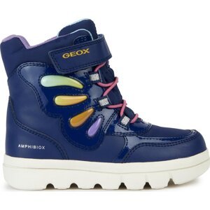 Kozačky Geox J Willaboom Girl B A J36HWA 054FU C4243 D Navy/Multicolor