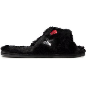 Bačkory KARL LAGERFELD KL49005T Black Synth Fur