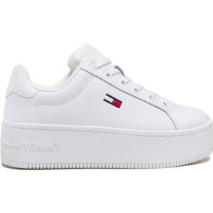 Sneakersy Tommy Jeans Flatform Ess EN0EN02043 White YBR