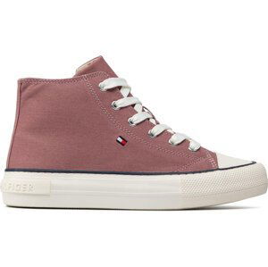 Plátěnky Tommy Hilfiger High Top Lace-Up Sneaker T3A4-32119-0890 S Antique Rose 303