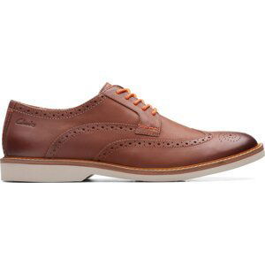 Polobotky Clarks Atticus LT Limit 26172502 Dark Tan Lea