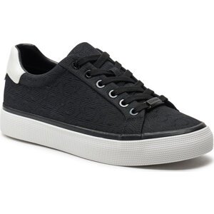 Sneakersy Calvin Klein Vulc Lace Up Diam Fox Mono Jacq HW0HW01907 Black BEH