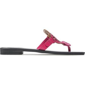 Žabky KARL LAGERFELD KL80408 Fuschsia Pink Lthr