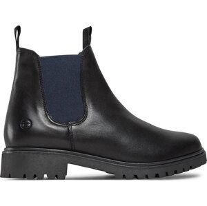 Kotníková obuv s elastickým prvkem Tamaris 1-25070-41 Black Lea/Navy 080