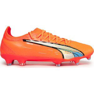 Boty Puma Ultra Ultimate FG/AG 107163 01 Orange/White/Blue Glimmer