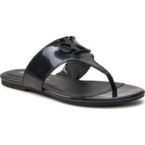 Žabky Calvin Klein Jeans Flat Sandal Slide Toepost Mg Met YW0YW01342 Black BEH