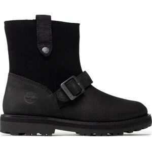 Kozačky Timberland Courma Kid Wl.Biker Bt TB0A2H67015 Black Nubuck