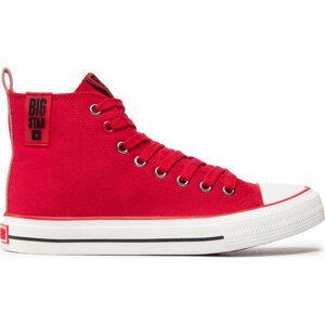 Plátěnky Big Star Shoes JJ274128 Red/Black