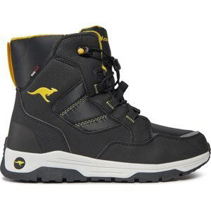 Sněhule KangaRoos K-Mj North Rtx 18928 000 5062 Jet Black/Neon Yellow