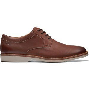 Polobotky Clarks Atticus LTLace 26172070 Dark Tan Lea