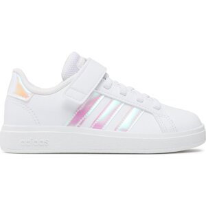 Boty adidas Grand Court Lifestyle Court Elastic Lace and Top Strap Shoes GY2327 Bílá