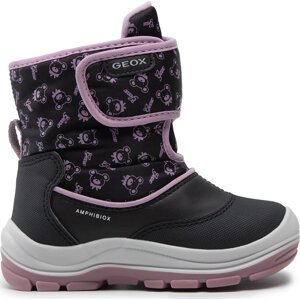 Sněhule Geox B Flanfil G.B Abx G B263WG 050MN C9231 S Black/Dk Pink