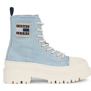 Plátěnky Tommy Jeans Foxing Denim Boot EN0EN02348 Denim 0G1