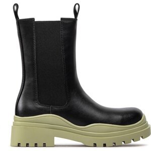 Kotníková obuv s elastickým prvkem DeeZee ZAL90152-1 Black/Lime