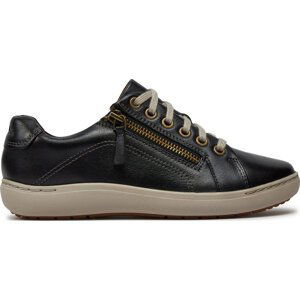 Sneakersy Clarks Nalle Lace 261591244 Black Leather