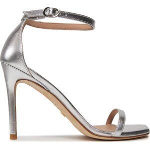 Sandály Stuart Weitzman Nudistcurve 100 Sanda SA178 Silver