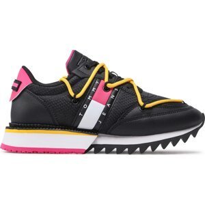 Sneakersy Tommy Jeans Sneaker Cleated EN0EN02056 Black 0GJ