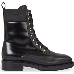 Turistická obuv Calvin Klein Rubber Sole Combat Boot Lg Wl HW0HW01715 Ck Black BEH