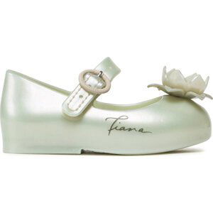 Polobotky Melissa Mini Melissa Sweet Love + Disn 33447 Metalic White/Green 54121