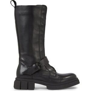 Kozačky Tommy Hilfiger Cool Monochromatic Bikerboot FW0FW07338 Black BDS