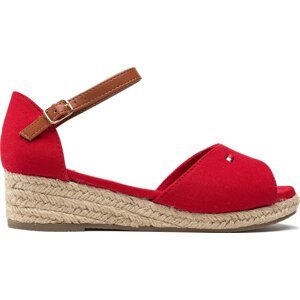 Espadrilky Tommy Hilfiger Rope Wedge Sandal T3A7-32185-0048 M Red 300
