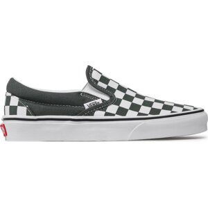 Tenisky Vans Classic Slip-On VN0A33TB9HO1 (Checkerboard) Thyme/Trwht