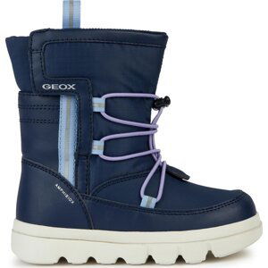 Sněhule Geox J Willaboom Girl B A J36HWC 054FU C4231 S Navy/Sky