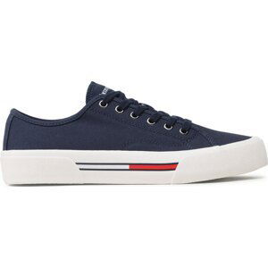 Tenisky Tommy Jeans Canvas Sneaker EM0EM01299 Twilight Navy C87