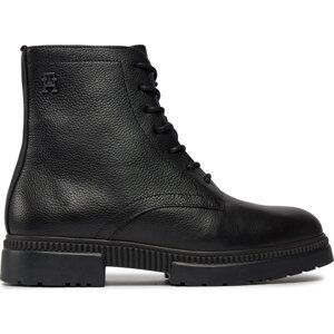 Kotníková obuv Tommy Hilfiger Comfort Cleated Termo Lth Boot FM0FM04651 Black BDS