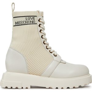 Polokozačky LOVE MOSCHINO JA24324G0HIY612A Offwhite