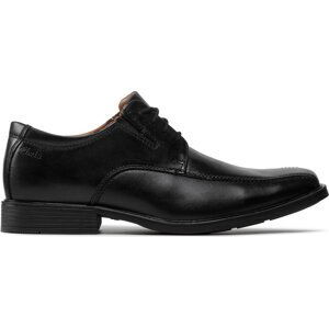 Polobotky Clarks Tilden Walk 261103107 Black Leather