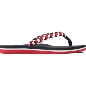 Žabky Tommy Hilfiger Woven Webbing Flat Beach Sandal FW0FW06426 Desert Sky DW5