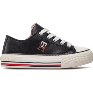 Plátěnky Tommy Hilfiger Low Cut Lace-Up Sneaker T3A9-32287-1355 m Black 999