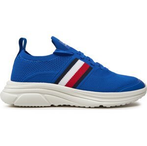Sneakersy Tommy Hilfiger Modern Runner Knit Stripes Ess FM0FM04798 Ultra Blue C66