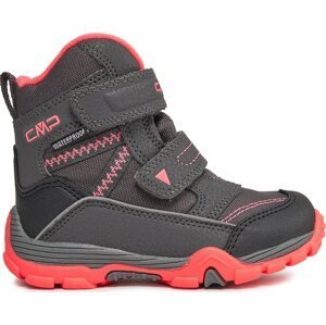 Sněhule CMP Pyry Snow Boot Wp 38Q4514 Titanio-Red Fluo 30UP